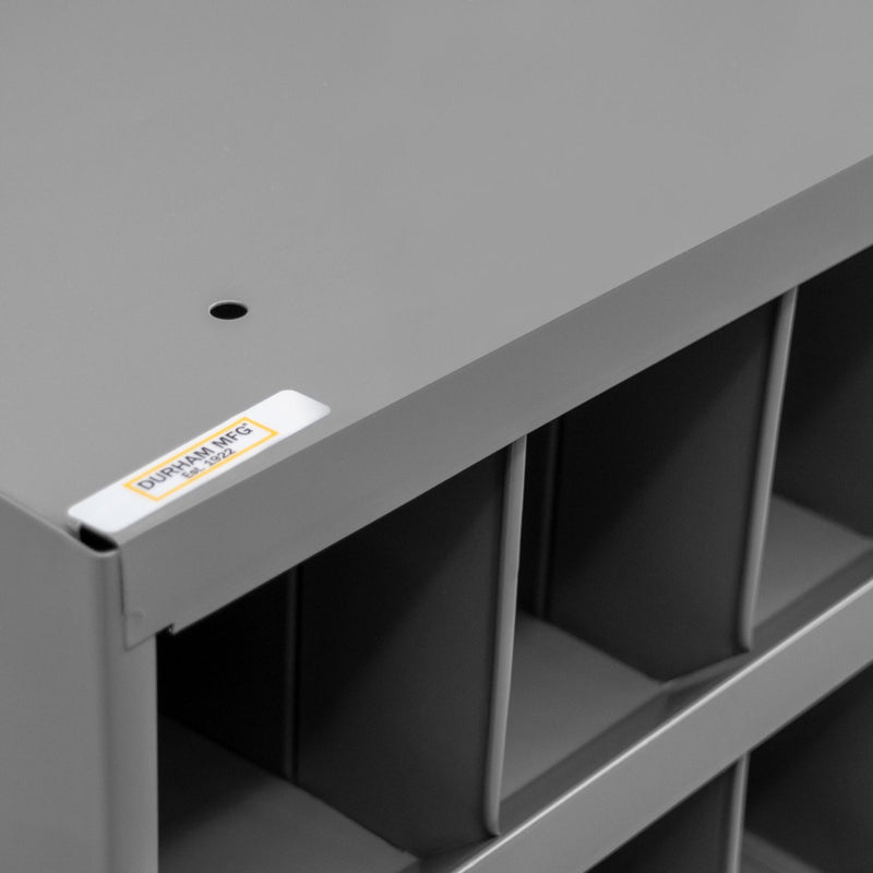 Durham 12" Deep, 16 Opening Bin, Gray