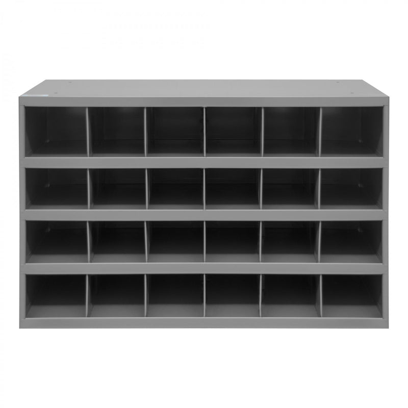 Durham 12" Deep, 24 Opening Bin, Gray