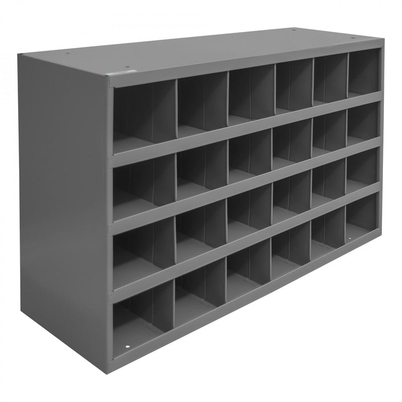 Durham 12" Deep, 24 Opening Bin, Gray