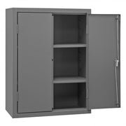 Durham Heavy Duty Cabinet, 14 Gauge, 36 x 18 x 48, 2 Adjustable Shelves, Flush Doors, Lockable