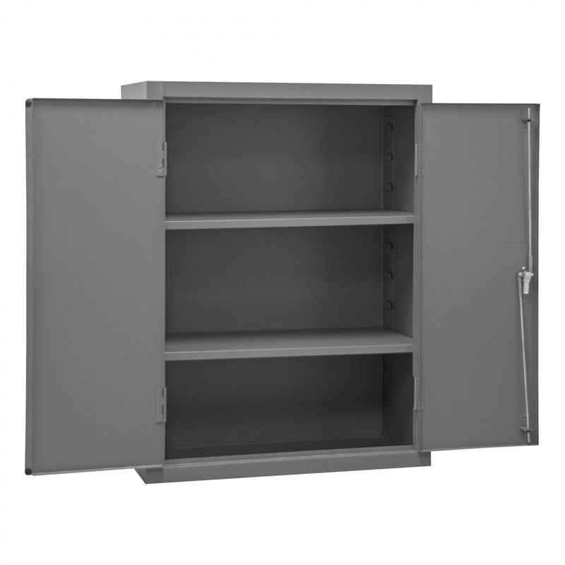 Durham Heavy Duty Cabinet, 14 Gauge, 36 x 18 x 48, 2 Adjustable Shelves, Flush Doors, Lockable