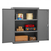 Durham Heavy Duty Cabinet, 14 Gauge, 36 x 18 x 48, 2 Adjustable Shelves, Flush Doors, Lockable