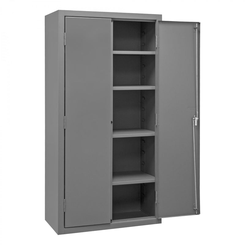 Durham Heavy Duty Cabinet, 14 Gauge, 36 x 18 x 72, 4 Adjustable Shelves, Flush Doors, Lockable