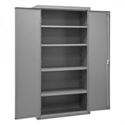 Durham Heavy Duty Cabinet, 14 Gauge, 36 x 18 x 72, 4 Adjustable Shelves, Flush Doors, Lockable