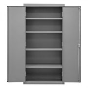 Durham Heavy Duty Cabinet, 14 Gauge, 36 x 18 x 72, 4 Adjustable Shelves, Flush Doors, Lockable