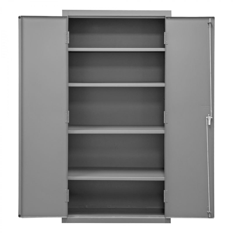 Durham Heavy Duty Cabinet, 14 Gauge, 36 x 18 x 72, 4 Adjustable Shelves, Flush Doors, Lockable