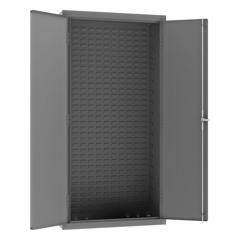 Durham Heavy Duty Cabinet, 14 Gauge, 36 x 18 x 72, Flush Doors, Lockable, Chrome Handle with Keys