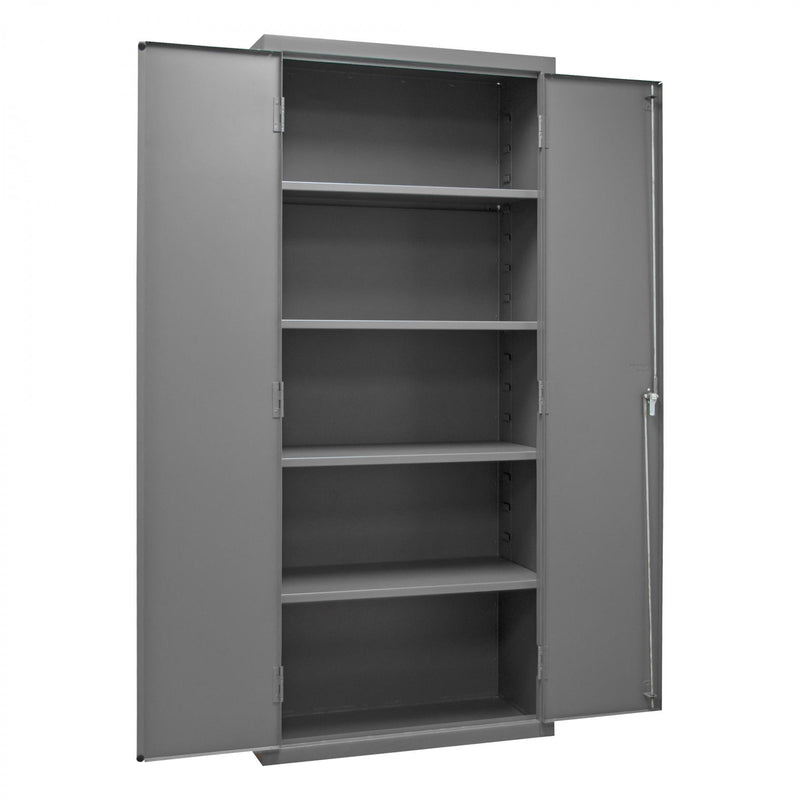 Durham Heavy Duty Cabinet, 14 Gauge, 36 x 18 x 84, 4 Adjustable Shelves, Flush Doors, Lockable