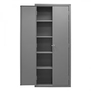 Durham Heavy Duty Cabinet, 14 Gauge, 36 x 18 x 84, 4 Adjustable Shelves, Flush Doors, Lockable