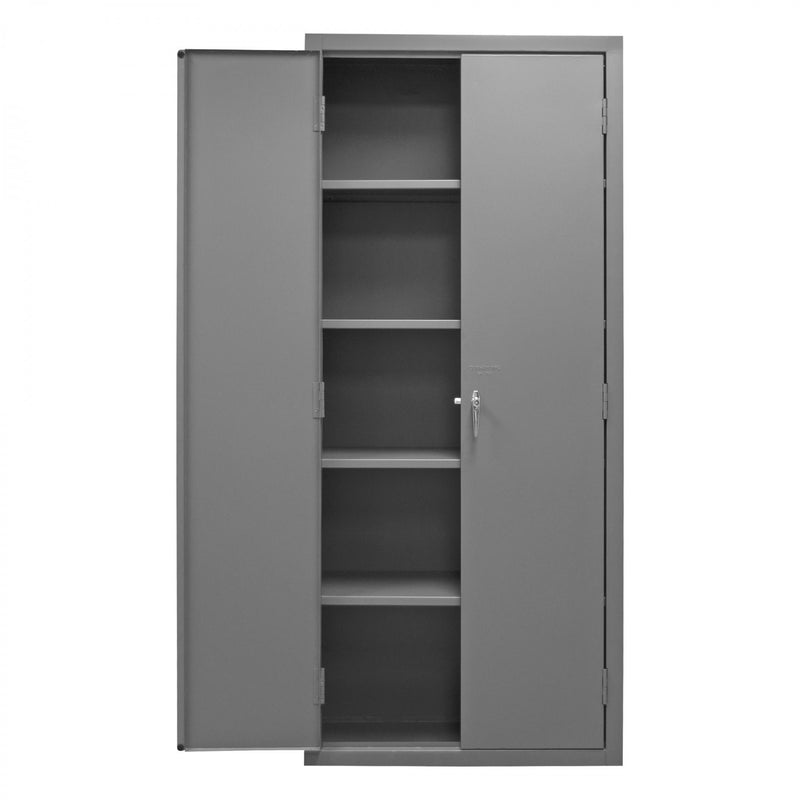 Durham Heavy Duty Cabinet, 14 Gauge, 36 x 18 x 84, 4 Adjustable Shelves, Flush Doors, Lockable