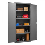 Durham Heavy Duty Cabinet, 14 Gauge, 36 x 18 x 84, 4 Adjustable Shelves, Flush Doors, Lockable