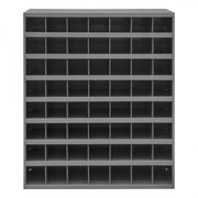 Durham 12" Deep, 56 Opening Bin, Gray