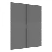 Durham Hinged Door Set For 42″ High Bins, Gray