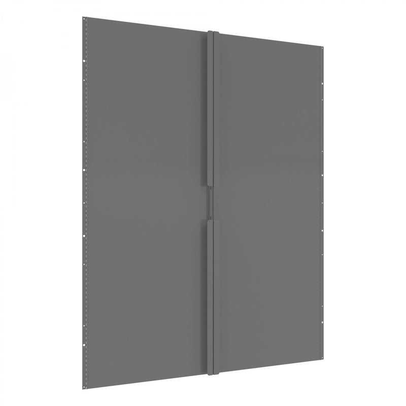 Durham Hinged Door Set For 42″ High Bins, Gray