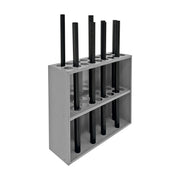 Durham Threaded Rod Rack, 18 Holes, Gray