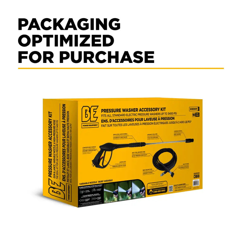 36" Pressure Washer Accessory Kit BE Power Equipment