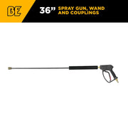 36" Pressure Washer Gun & Wand Assembly BE Power Equipment
