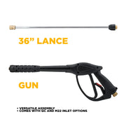 36" Replacement Pressure Washer Gun & Wand Assembly BE Power Equipment