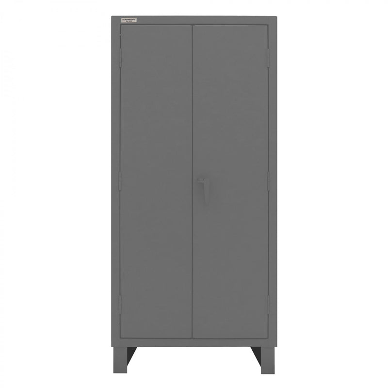 Durham Heavy Duty Cabinet, 14 Gauge, 36 x 24 x 78, 3 Adjustable Shelves, 16 Yellow Bins