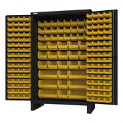 Durham Cabinet, 14 Gauge, 176 Yellow Bins, 48 x 24 x 78