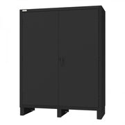 Durham Cabinet, 14 Gauge, 4 Shelves, 60 x 24 x 78, Black