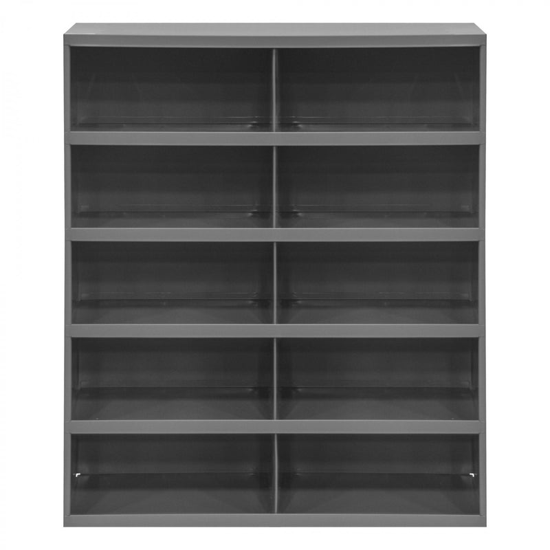 Durham 12" Deep, 10 Opening Bin, Gray