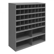 Durham 12" Deep, 44 Opening Bin, Gray