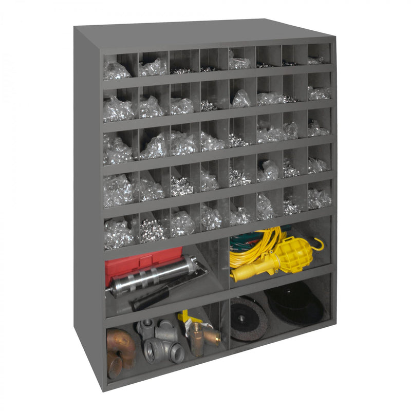 Durham 12" Deep, 44 Opening Bin, Gray