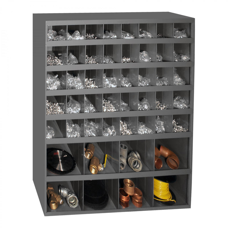 Durham 12" Deep, 48 Opening Bin, Gray