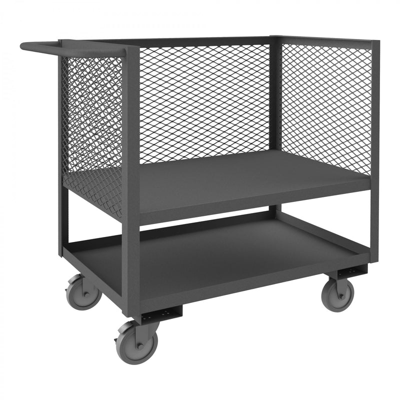 Durham 3 Sided Mesh Truck With 5" X 1-1/4" Polyurethane Casters