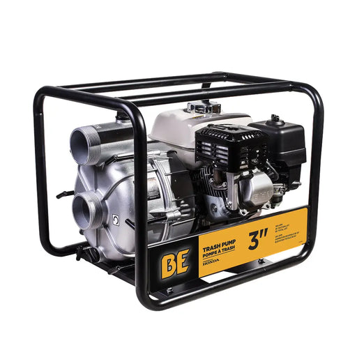 3" 36PSI 264GPM Semi-Trash Transfer Pump with Honda GX200 Engine BE Power Equipment