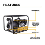3" Chemical Transfer Pump with Honda GX200 Engine BE Power Equipment