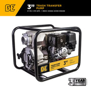3"-Trash Transfer Pump with Honda GX390 Engine BE Power Equipment