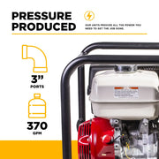3"-Trash Transfer Pump with Honda GX390 Engine BE Power Equipment