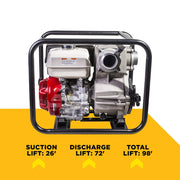 3"-Trash Transfer Pump with Honda GX390 Engine BE Power Equipment