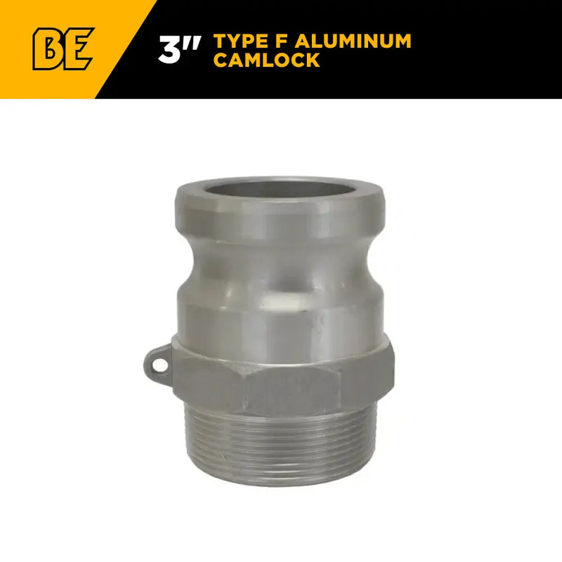 3" Type F Aluminum Camlock BE Power Equipment