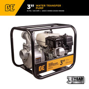 3" Water Transfer Pump with Honda GX200 Engine BE Power Equipment