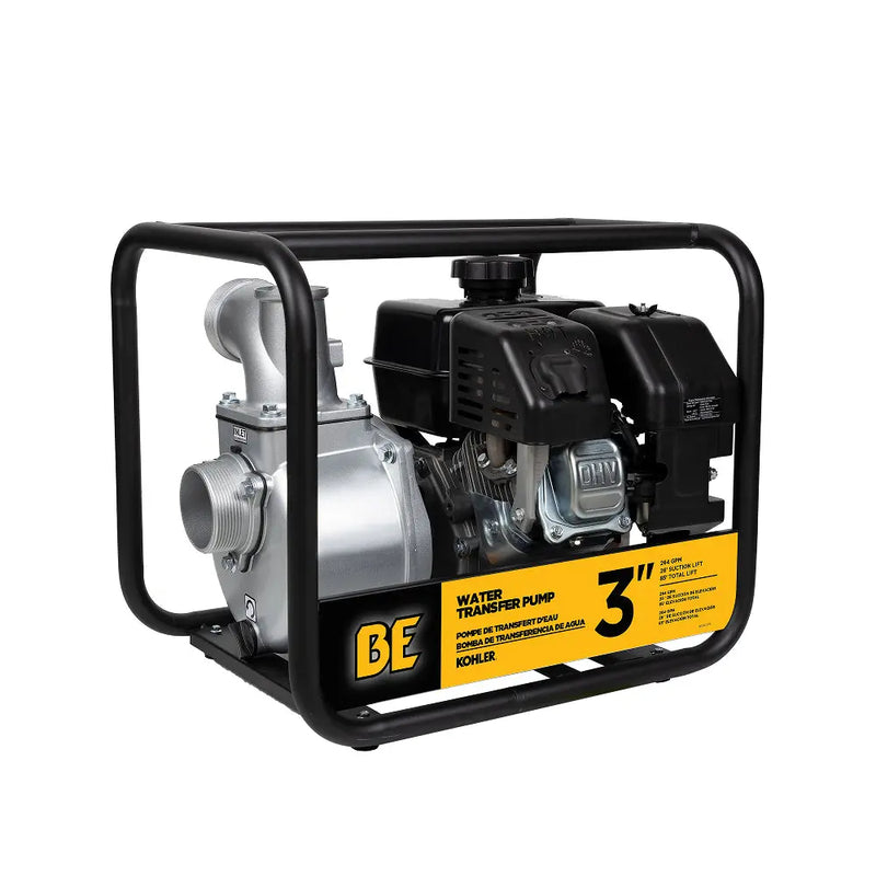 3" Water Transfer Pump with Kohler SH270 Engine BE Power Equipment