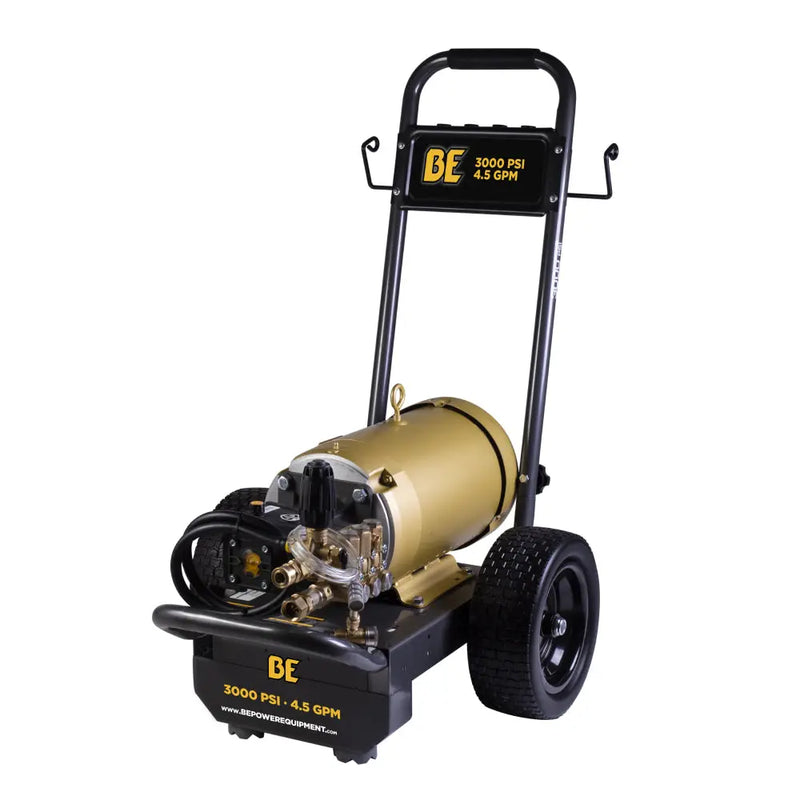 3,000 PSI 4.5 GPM 10 HP Electric Pressure Washer with Baldor Motor and CP Triplex Pump - B3010E34AHE BE Power Equipment
