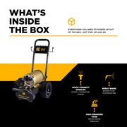 3,000 PSI 4.5 GPM 10 HP Electric Pressure Washer with Baldor Motor and CP Triplex Pump - B3010E34AHE BE Power Equipment