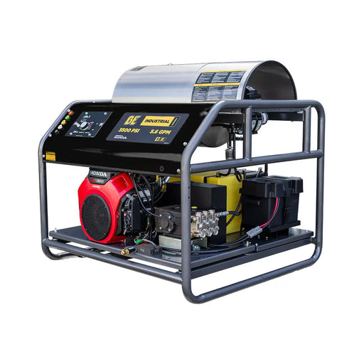 3,000 PSI 8.0GPM Hot Water Pressure Washer with Honda GX690 Engine and General Triplex Pump - HW3024HG12V BE Power Equipment