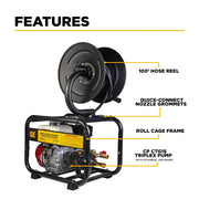 3,100 PSI 3.1 GPM Cold Water Gas Pressure Washer - B3165HRAS BE Power Equipment
