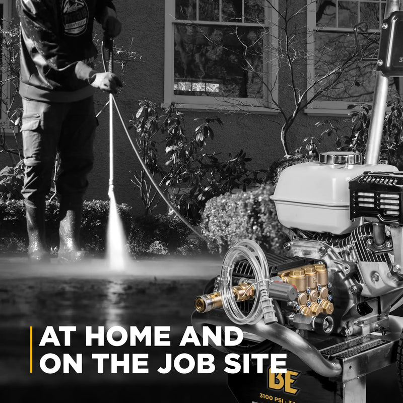 3,100 PSI 3.1 GPM Cold Water Gas Pressure Washer - B3165HSGS BE Power Equipment