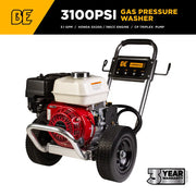 3,100 PSI 3.1GPM Cold Water Gas Pressure Washer Honda GX200 and CP Triplex Pump on Aluminum Frame - B3165HAAS BE Power Equipment