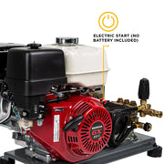 3,200 PSI 5.2 GPM Truck Mount Cold Water Gas Pressure Washer - B3213HTBAS BE Power Equipment