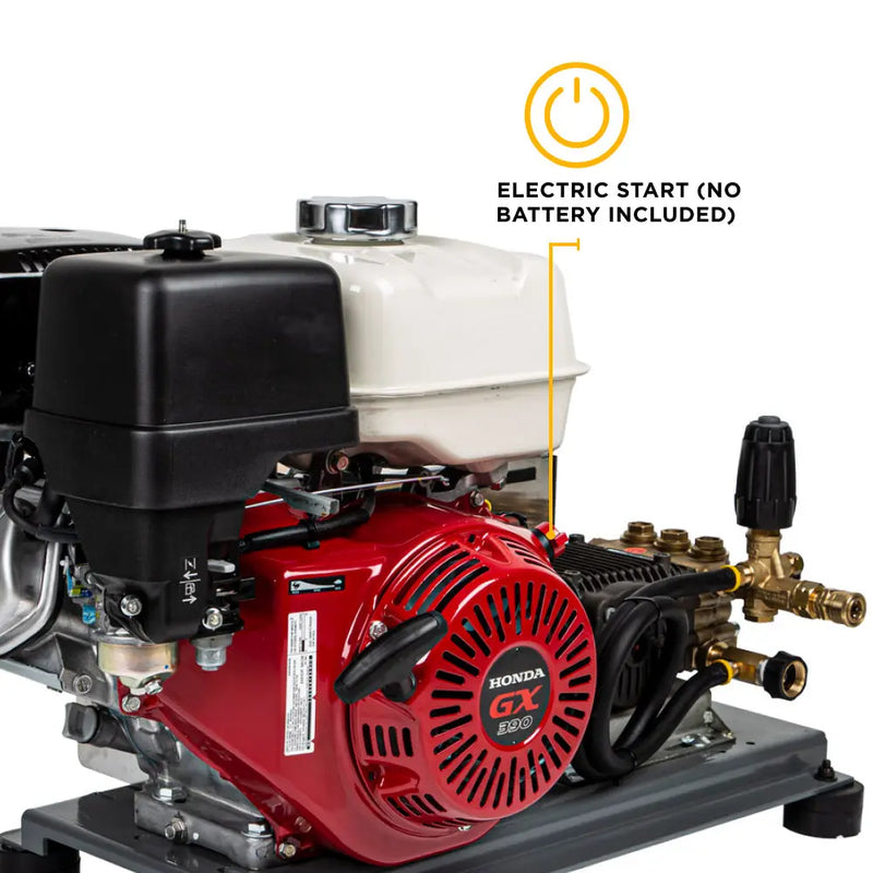 3,200 PSI 5.2 GPM Truck Mount Cold Water Gas Pressure Washer - B3213HTBAS BE Power Equipment
