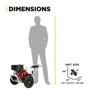 3,200 PSI 5.5 GPM Cold Water Gas Pressure Washer - B3213HABAS BE Power Equipment