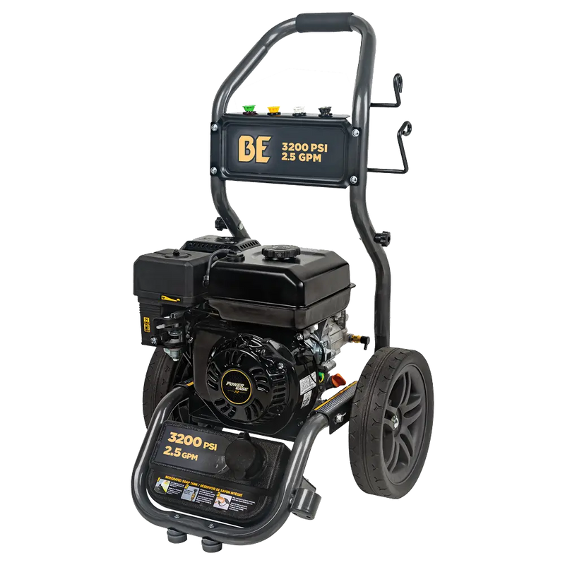 3,200PSI 2.5GPM Cold Water Gas Pressure Washer Powerease 212cc Engine and CP Axial Pump - BE327PX BE Power Equipment