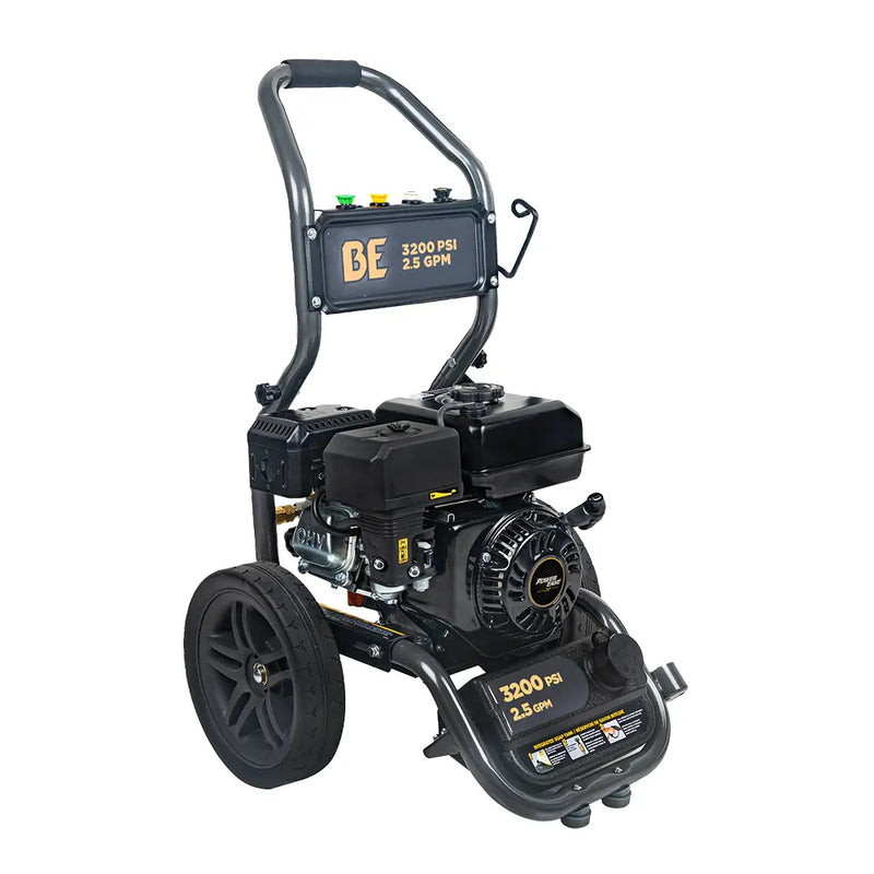 3,200PSI 2.5GPM Cold Water Gas Pressure Washer Powerease 212cc Engine and CP Axial Pump - BE327PX BE Power Equipment