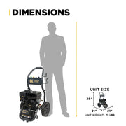 3,200PSI 2.5GPM Cold Water Gas Pressure Washer Powerease 212cc Engine and CP Axial Pump - BE327PX BE Power Equipment
